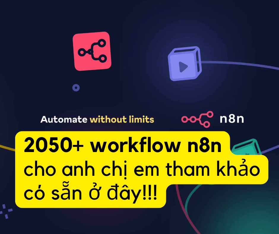 Hơn 2000 workflow n8n - quy trình tự động hóa cho bạn tham khảo