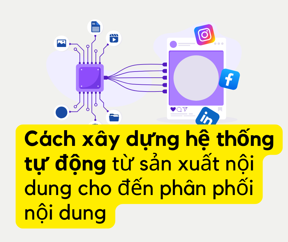 Cách xây dựng hệ thống tự động từ sản xuất nội dung cho đến phân phối nội dung
